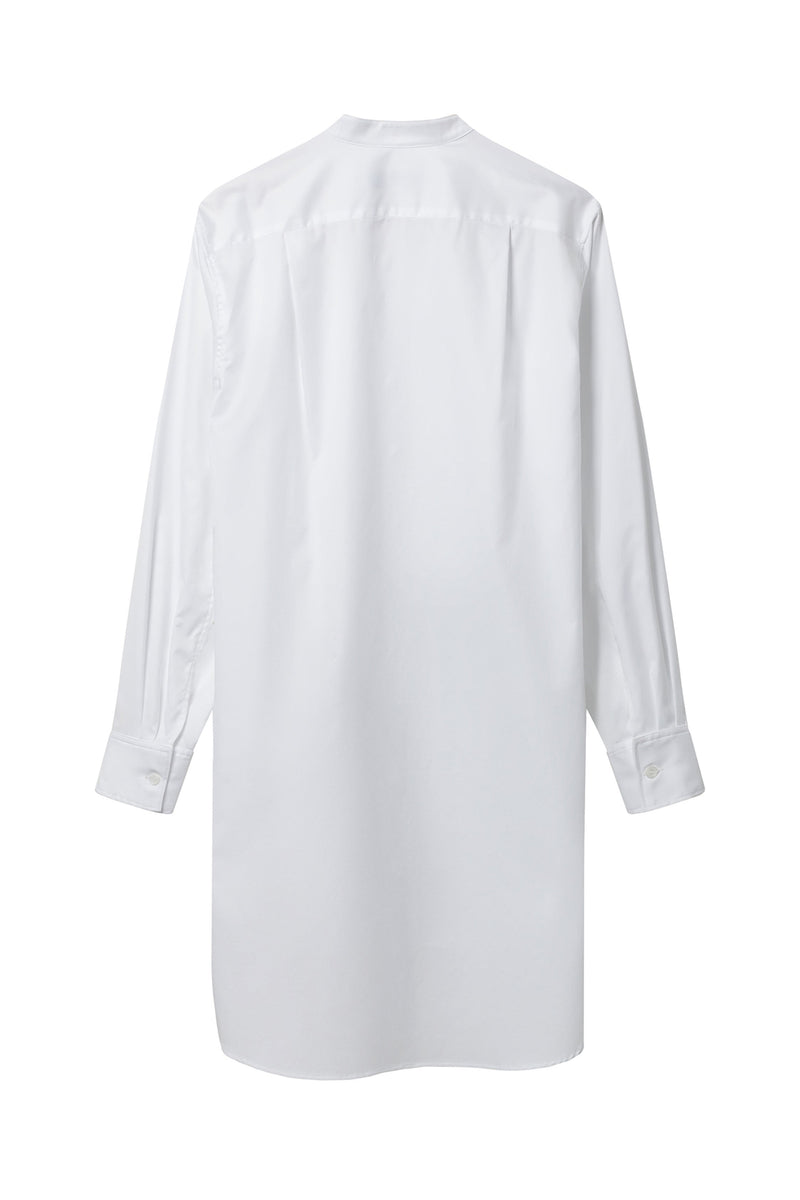 Cotton Oversized Shirtdress - White