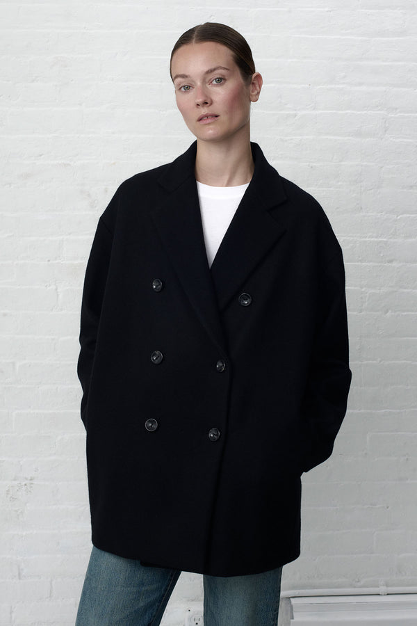 Black Wool Pea Coat