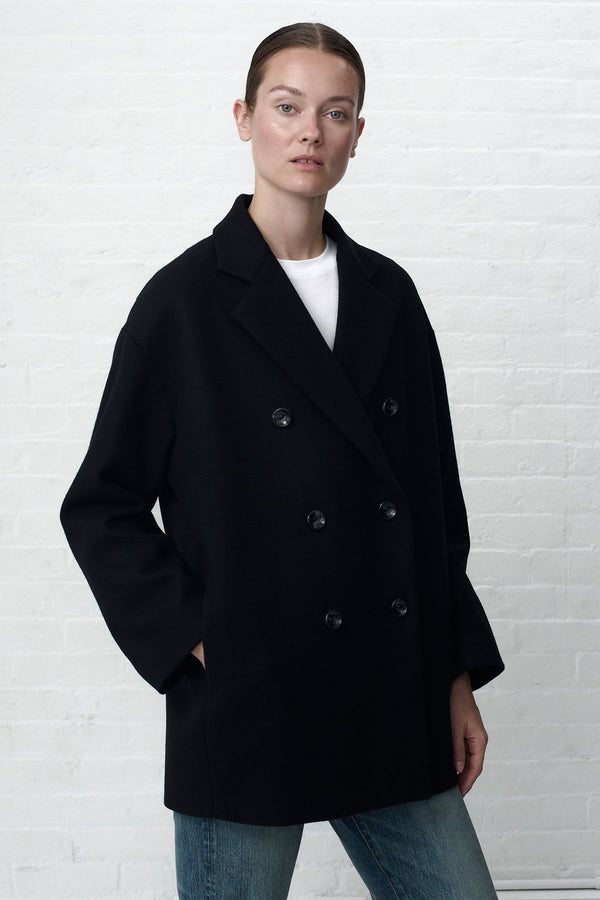 Black Wool Pea Coat