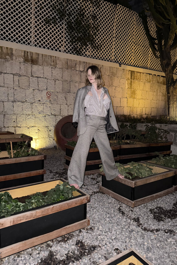 Herringbone Wool Pant