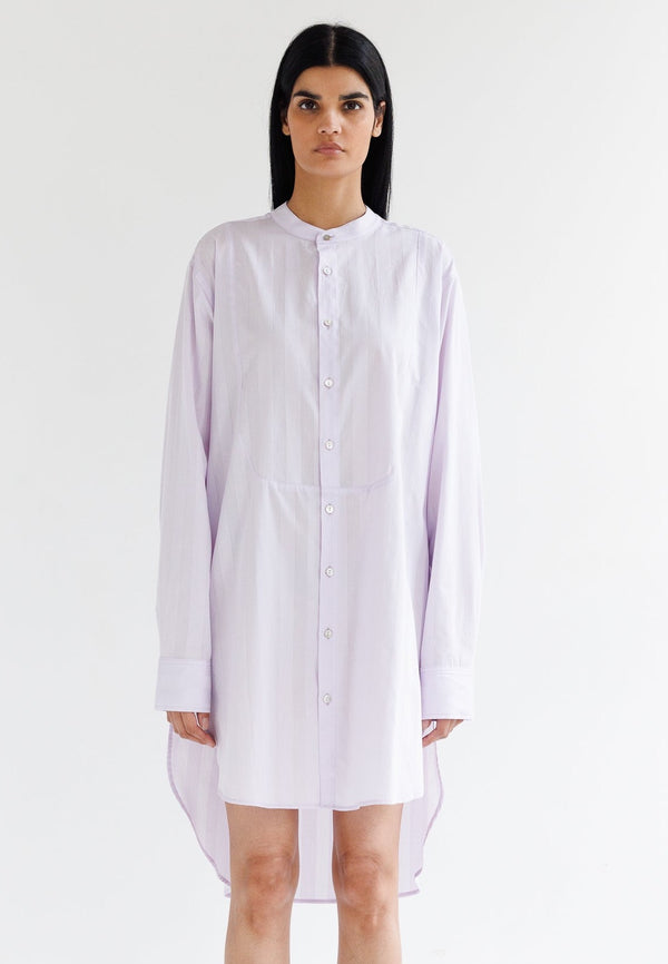 Oversized Shirtdress Self Stripe